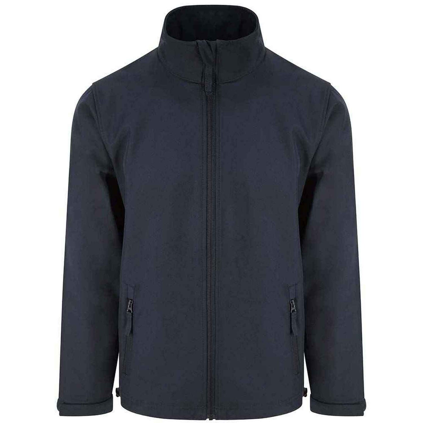 Navy - Front - PRO RTX Mens Double Layered Soft Shell Jacket