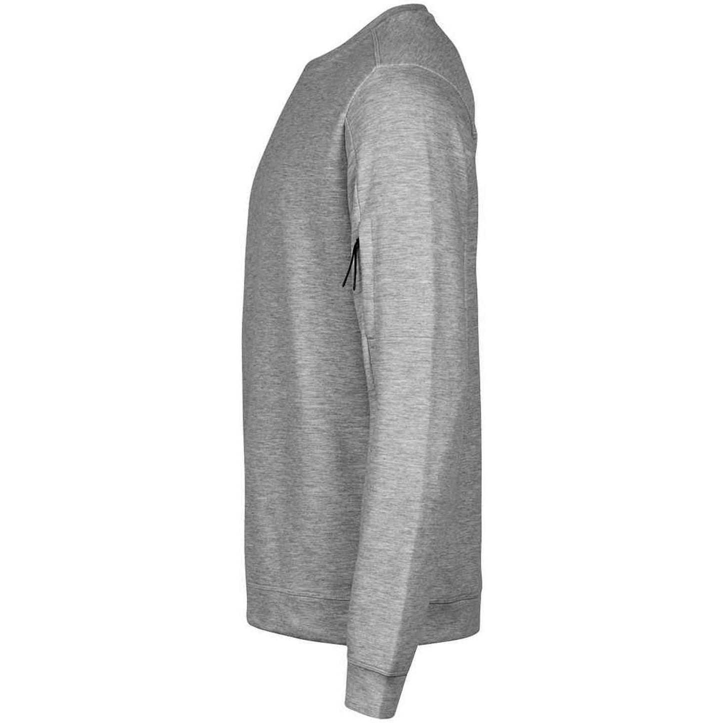 Heather Grey - Side - Tee Jays Mens Athletic Crew Neck Sweatshirt
