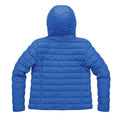 Ocean Blue-Lime - Back - Result Urban Womens-Ladies Snow Bird Padded Jacket