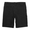 Black - Back - WORK-GUARD by Result Mens Chino Stretch Slim Shorts