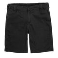 Black - Front - WORK-GUARD by Result Mens Chino Stretch Slim Shorts