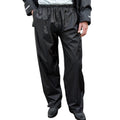 Black - Back - Result Core Unisex Adult Waterproof Over Trousers