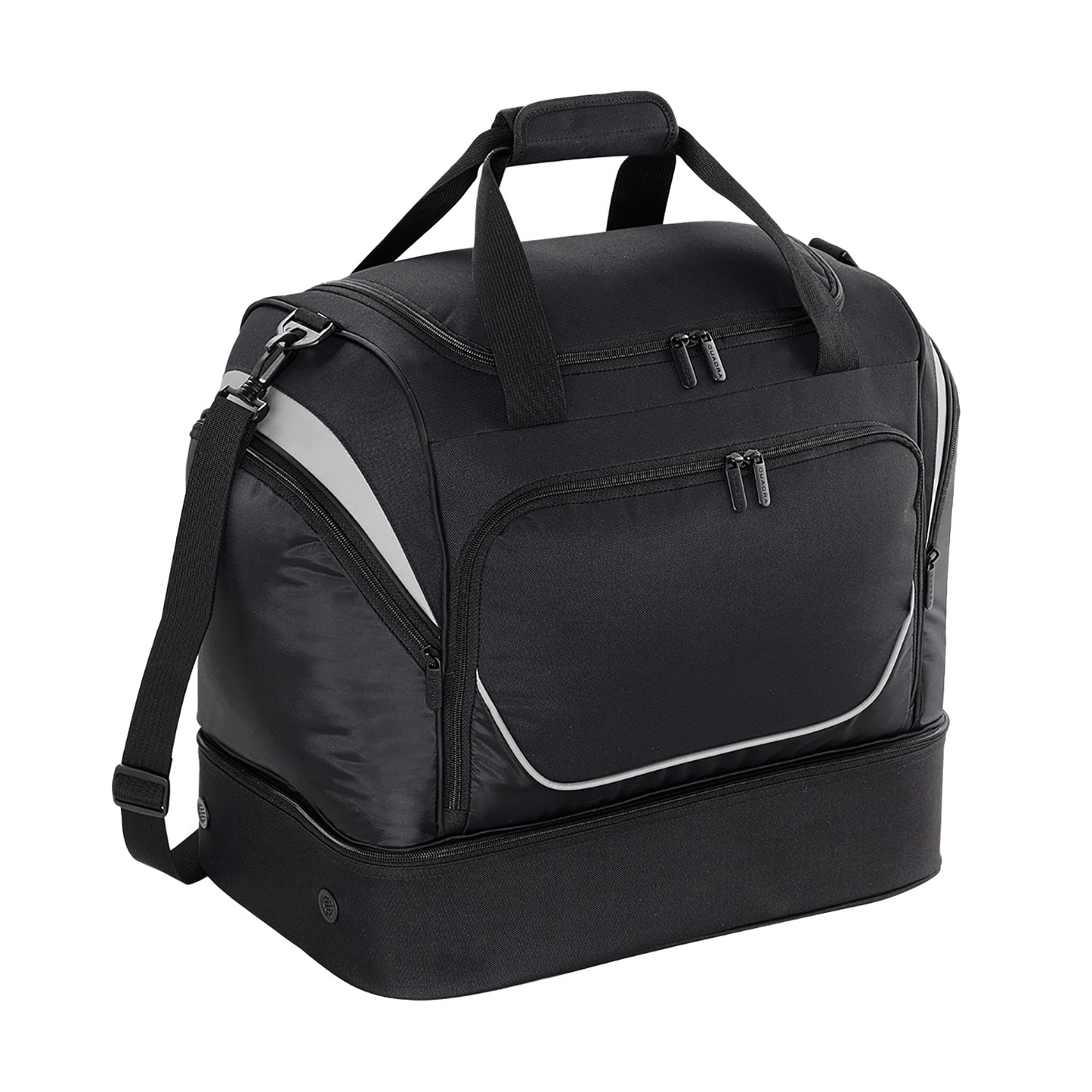 Black-Light Grey - Front - Quadra Pro Team Hardbase 40L Holdall