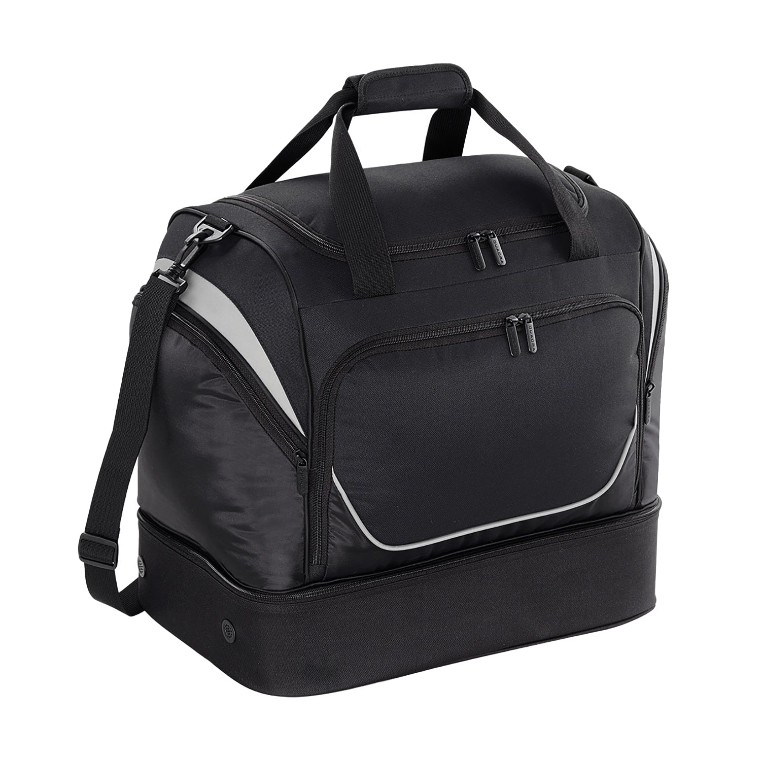 Black-Light Grey - Front - Quadra Pro Team Hardbase 40L Holdall