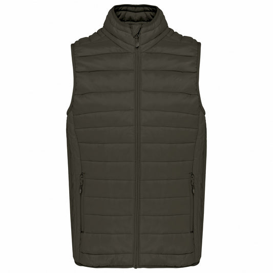 Dark Khaki - Front - Kariban Mens Padded Body Warmer