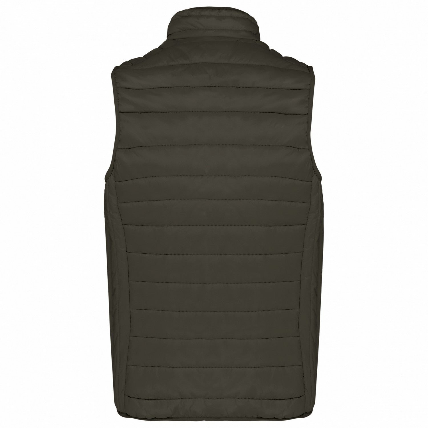 Dark Khaki - Back - Kariban Mens Padded Body Warmer