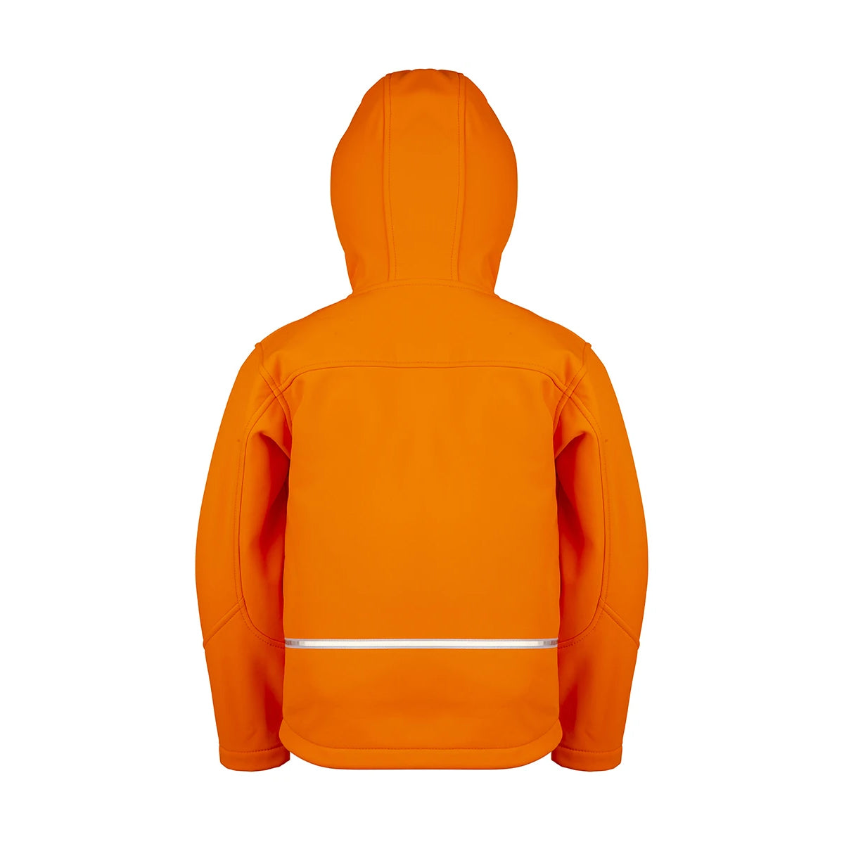 Neon Orange - Back - Result Core Childrens-Kids TX Performance Hooded Soft Shell Jacket