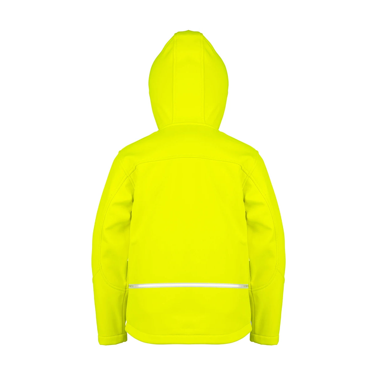 Neon Yellow - Back - Result Core Childrens-Kids TX Performance Hooded Soft Shell Jacket