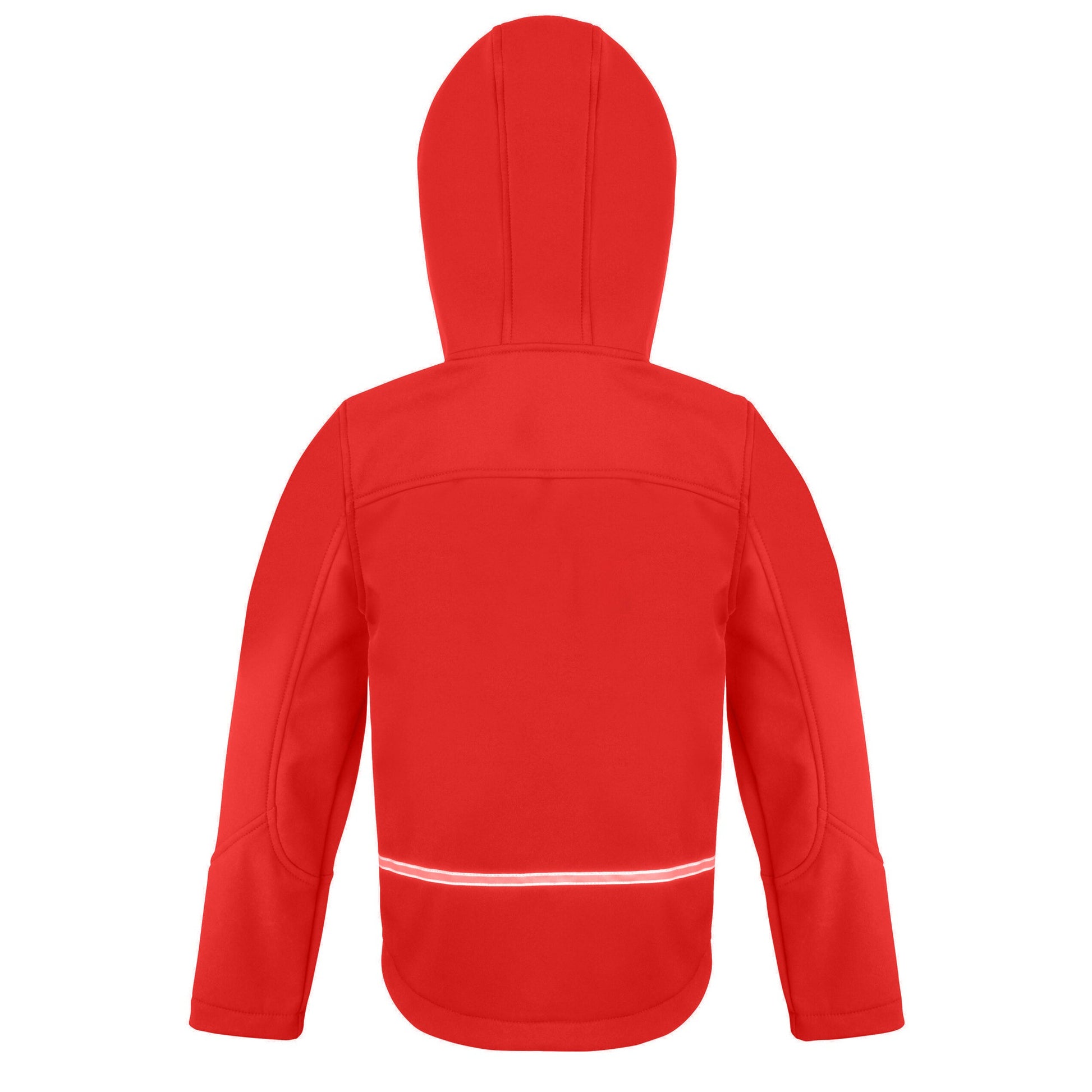 Red-Black - Back - Result Core Childrens-Kids TX Performance Hooded Soft Shell Jacket