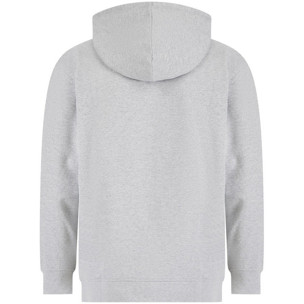 Heather Grey - Back - SF Unisex Adult Sustainable Fashion Hoodie