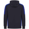 Navy-Royal Blue - Back - Finden & Hales Unisex Adult Contrast Panel Hoodie