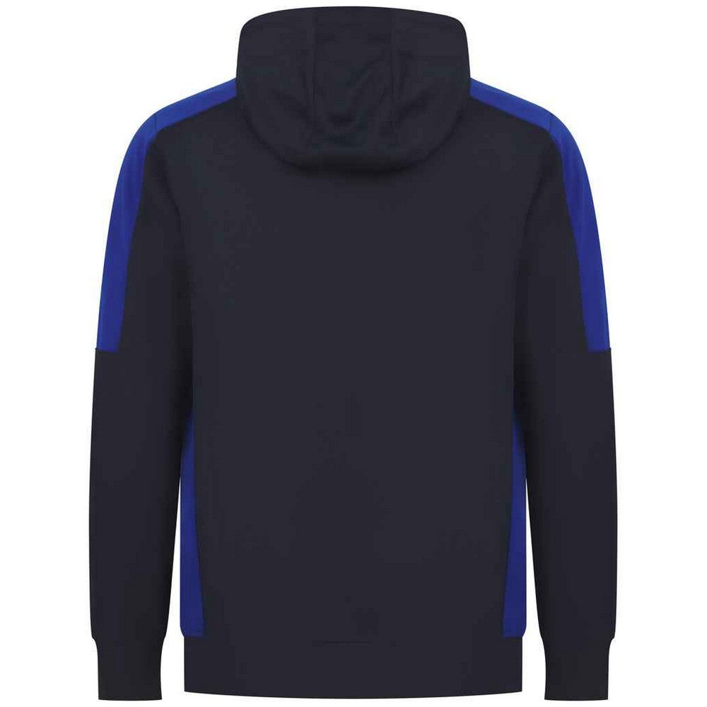 Navy-Royal Blue - Back - Finden & Hales Unisex Adult Contrast Panel Hoodie