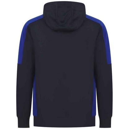 Navy-Royal Blue - Back - Finden & Hales Unisex Adult Contrast Panel Hoodie