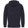 Navy-White - Back - Finden & Hales Unisex Adult Contrast Panel Hoodie