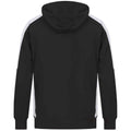 Black-White - Back - Finden & Hales Unisex Adult Contrast Panel Hoodie