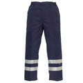 Navy - Front - Yoko Mens Ballistic Reflective Trousers