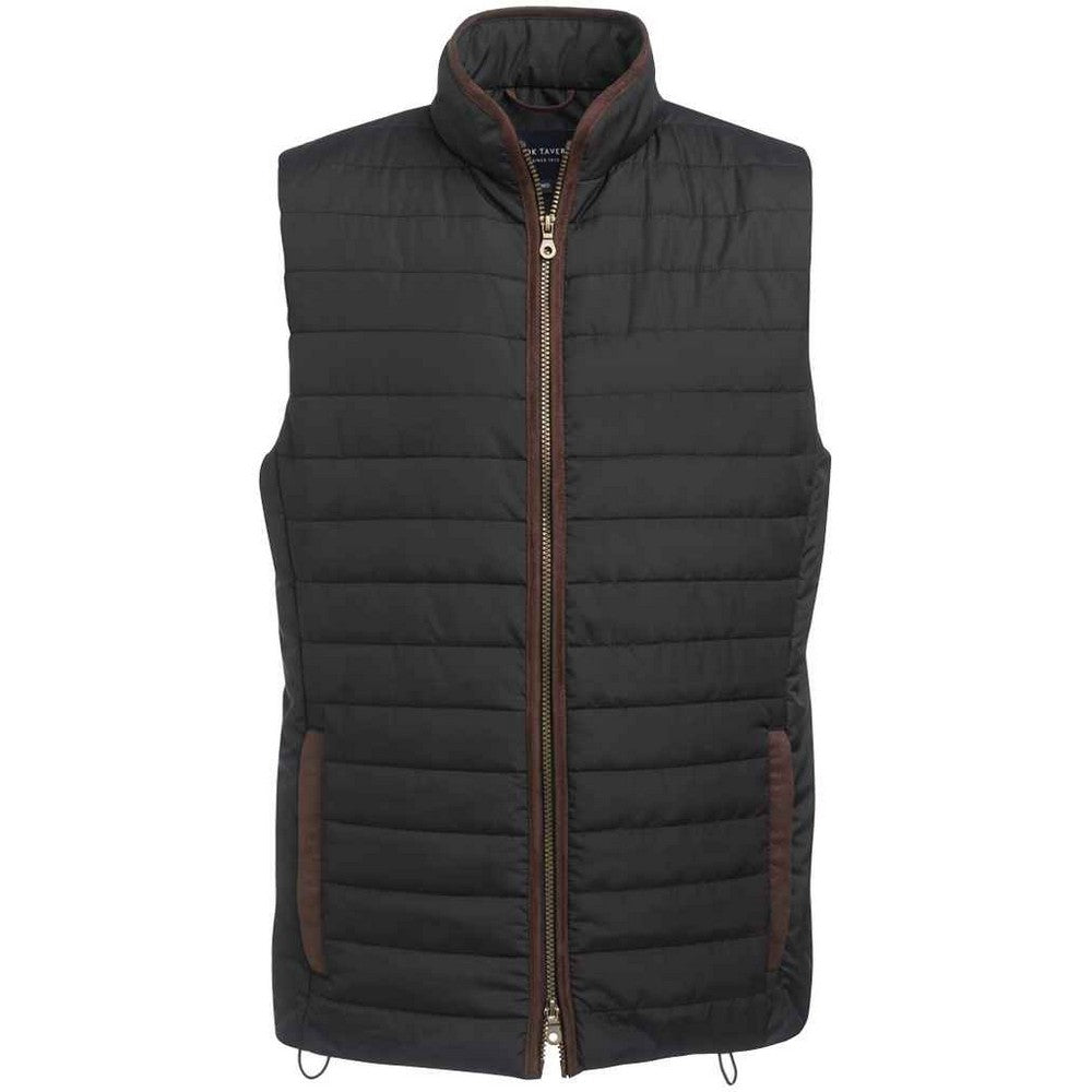 Black - Front - Brook Taverner Unisex Adult Tampa Gilet