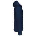 Navy - Side - Kariban Mens Lightweight Hooded Padded Jacket