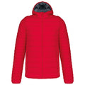 Red - Front - Kariban Mens Lightweight Hooded Padded Jacket