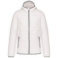 White - Front - Kariban Mens Lightweight Hooded Padded Jacket