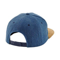 Denim Blue - Back - Beechfield Faux Suede Baseball Cap