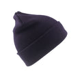Navy - Front - Result Childrens-Kids Wool Ski Hat