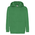 Kelly Green - Front - Fruit of the Loom Childrens-Kids Classic Hooded Sweatshirt