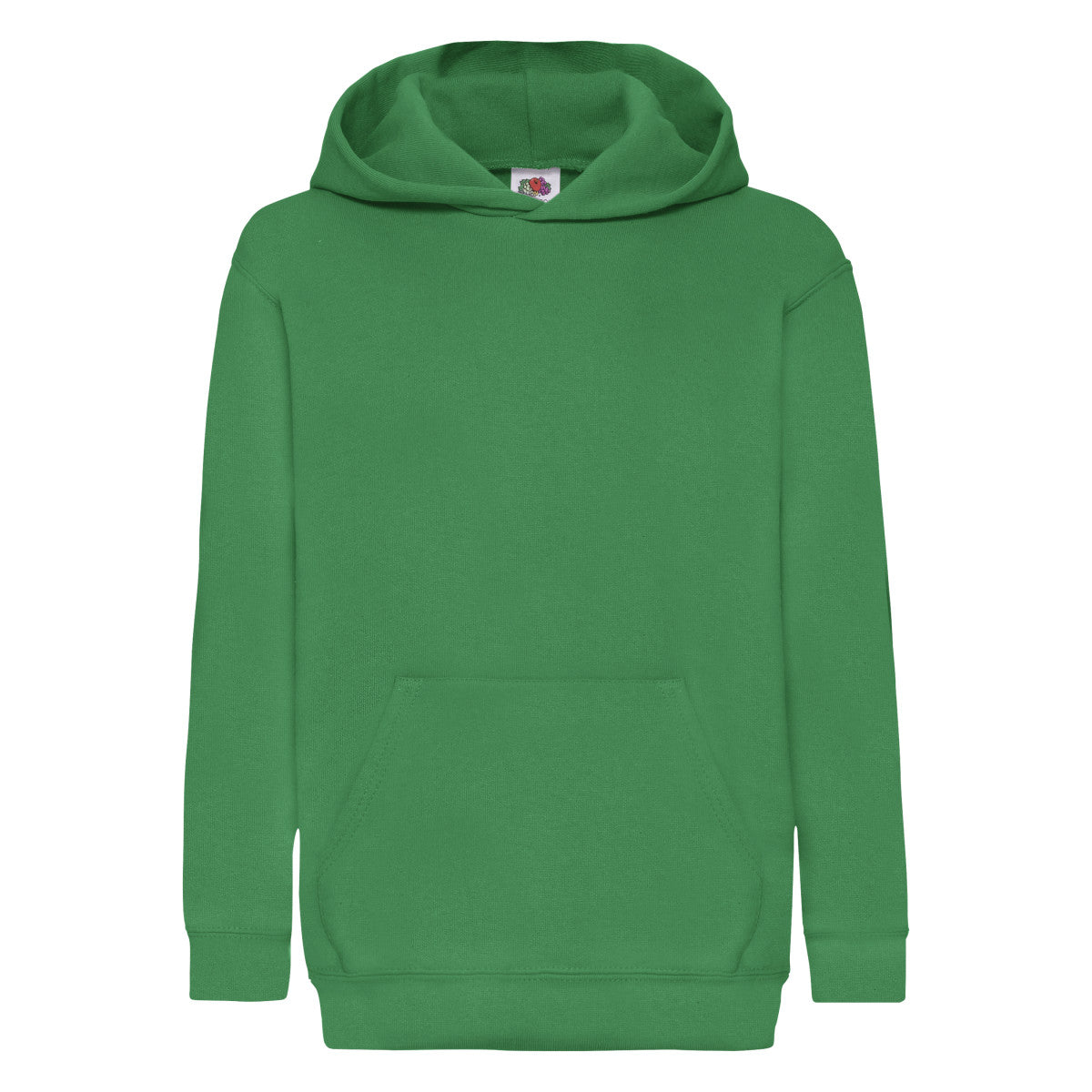 Kelly Green - Front - Fruit Of The Loom Childrens-Kids Classic Hooded Sweatshirt