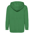 Kelly Green - Back - Fruit of the Loom Childrens-Kids Classic Hooded Sweatshirt