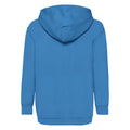 Azure - Back - Fruit of the Loom Childrens-Kids Classic Hooded Sweatshirt