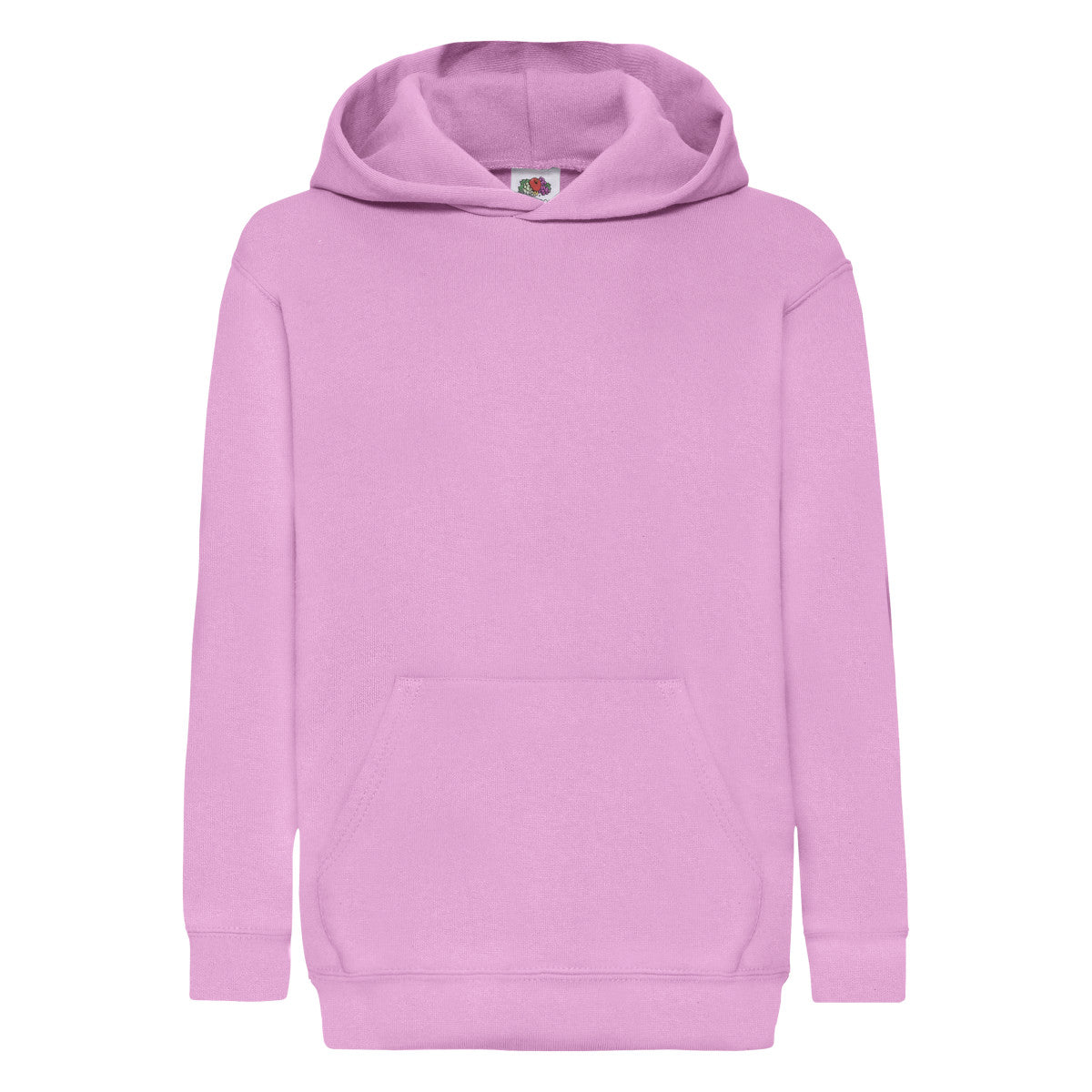 Light Pink - Front - Fruit Of The Loom Childrens-Kids Classic Hooded Sweatshirt