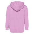 Light Pink - Back - Fruit of the Loom Childrens-Kids Classic Hooded Sweatshirt