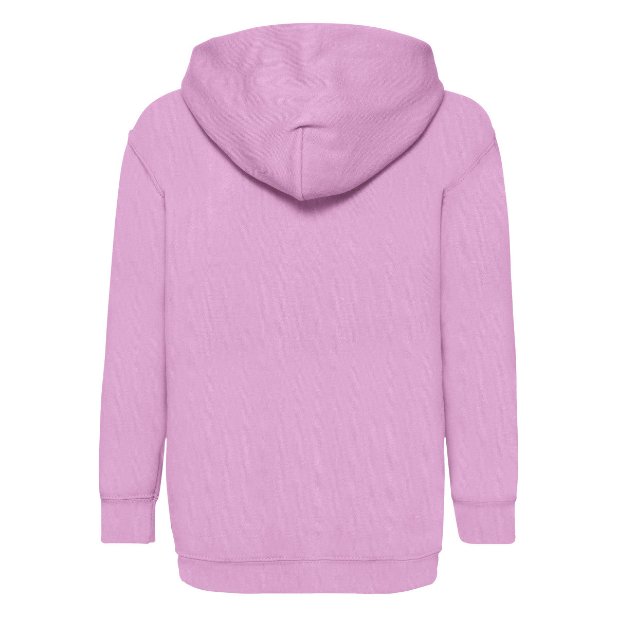 Light Pink - Back - Fruit Of The Loom Childrens-Kids Classic Hooded Sweatshirt