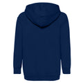 Navy - Back - Fruit Of The Loom Childrens-Kids Classic Hooded Sweatshirt