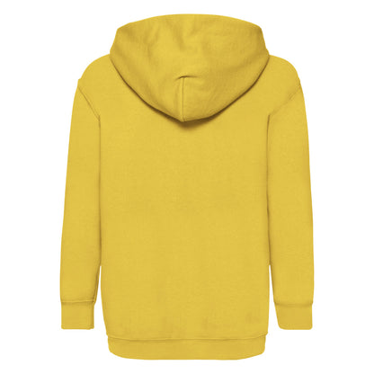 Sunflower - Back - Fruit Of The Loom Childrens-Kids Classic Hooded Sweatshirt