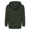 Bottle Green - Back - Fruit of the Loom Childrens-Kids Classic Hooded Sweatshirt