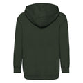 Bottle Green - Back - Fruit Of The Loom Childrens-Kids Classic Hooded Sweatshirt
