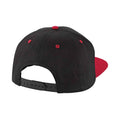 Black-Classic Red - Back - Beechfield Contrast 5 Panel Snapback Cap