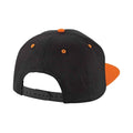 Black-Orange - Back - Beechfield Contrast 5 Panel Snapback Cap