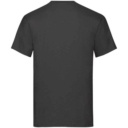 Black - Back - Fruit Of The Loom Unisex Adult Heavy Cotton T-Shirt