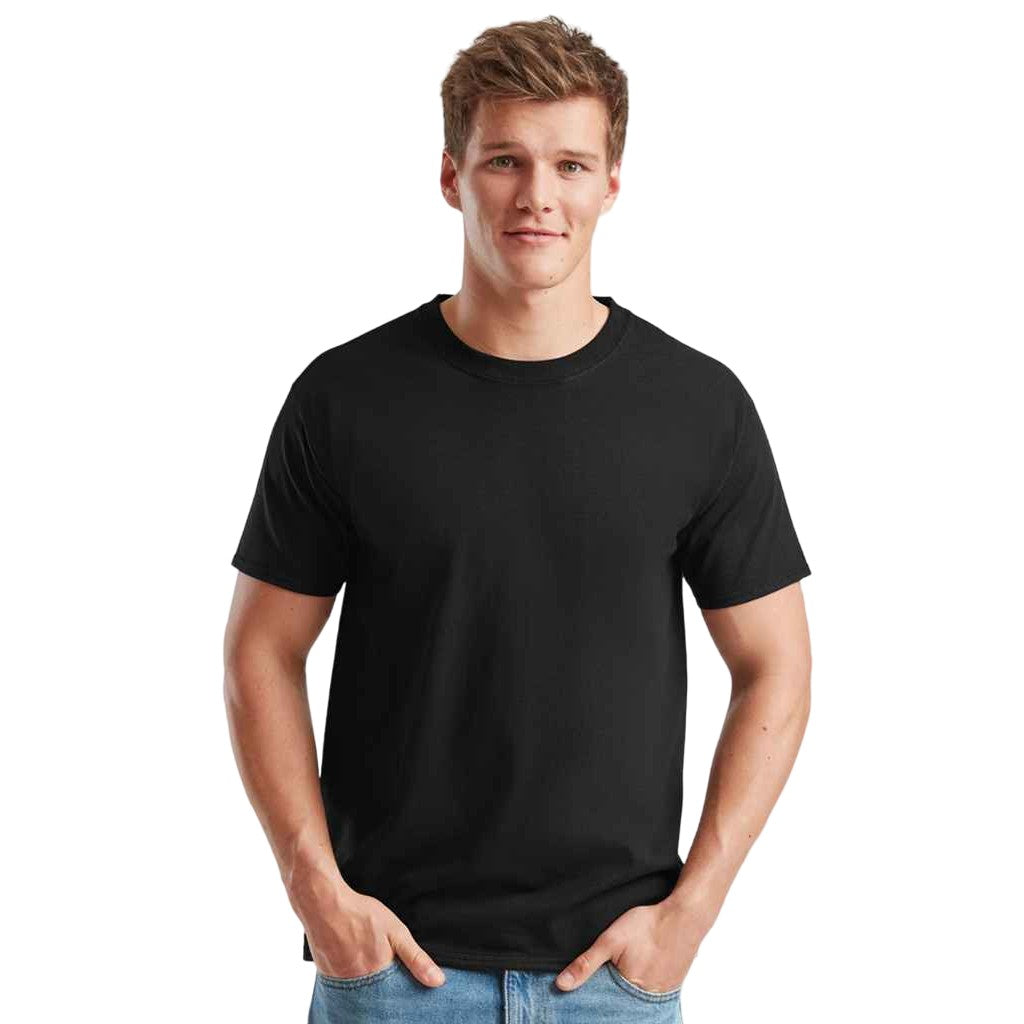 Black - Lifestyle - Fruit Of The Loom Unisex Adult Heavy Cotton T-Shirt