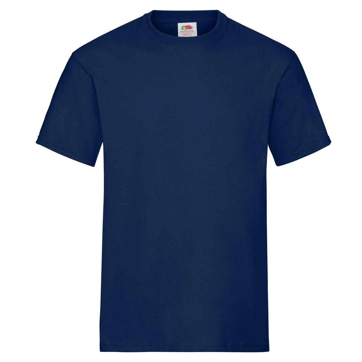 Navy - Front - Fruit Of The Loom Unisex Adult Heavy Cotton T-Shirt