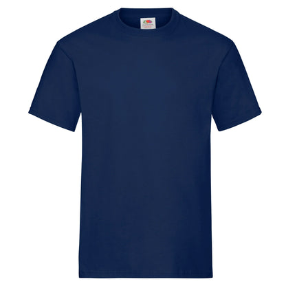Navy - Front - Fruit Of The Loom Unisex Adult Heavy Cotton T-Shirt