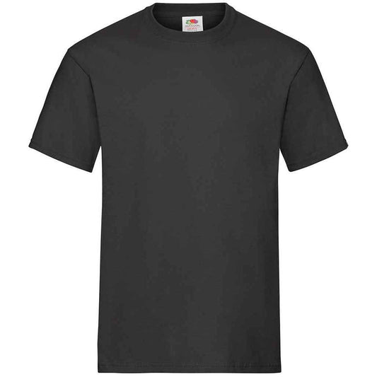 Black - Front - Fruit of the Loom Unisex Adult Heavy Cotton T-Shirt