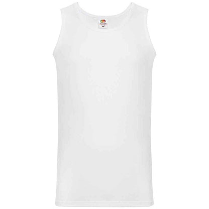 White - Front - Fruit of the Loom Unisex Adult Vest Top