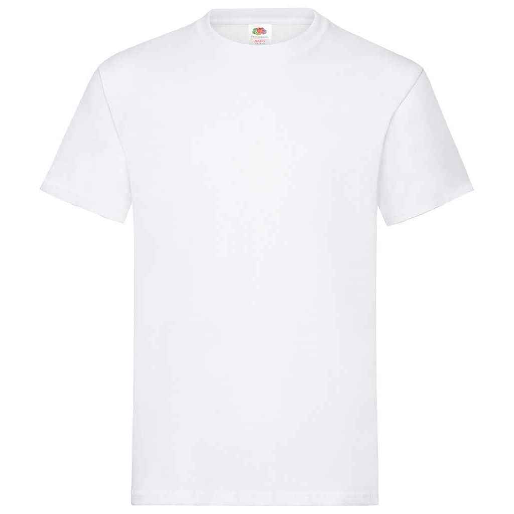 White - Front - Fruit of the Loom Unisex Adult Heavy Cotton T-Shirt