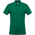 Kelly Green - Front - Kariban Mens Pique Polo Shirt