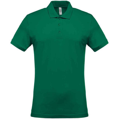 Kelly Green - Front - Kariban Mens Pique Polo Shirt