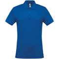 Light Royal Blue - Front - Kariban Mens Pique Polo Shirt