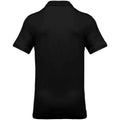 Black - Back - Kariban Mens Pique Polo Shirt